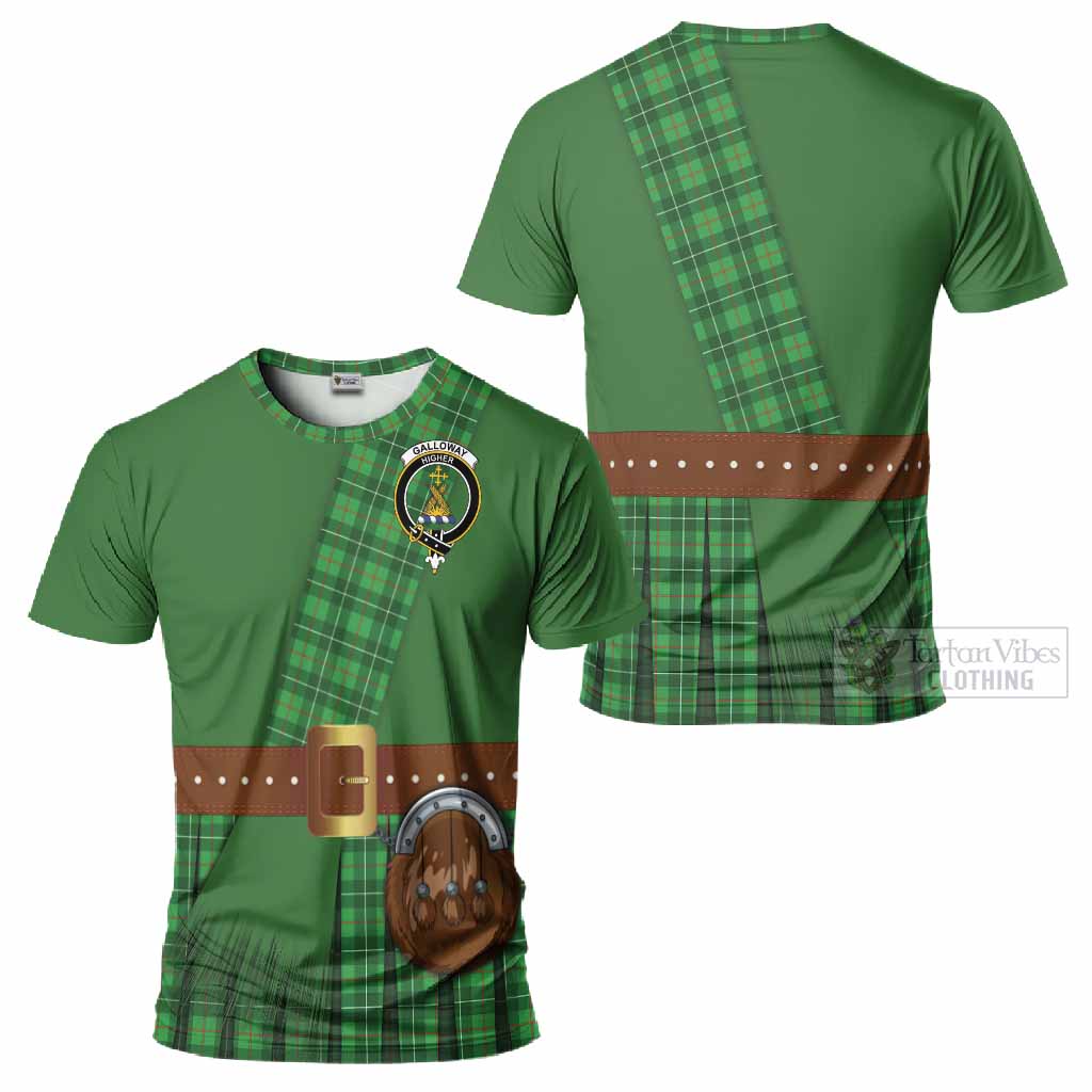 Galloway Tartan Crest T-Shirt Kilt Costume Style