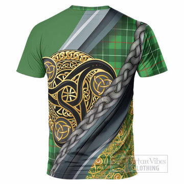 Galloway Tartan Crest T-Shirt Scottish Triskele Celtic