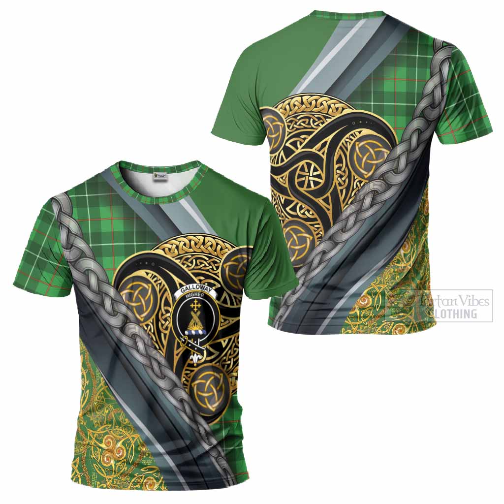 Galloway Tartan Crest T-Shirt Scottish Triskele Celtic