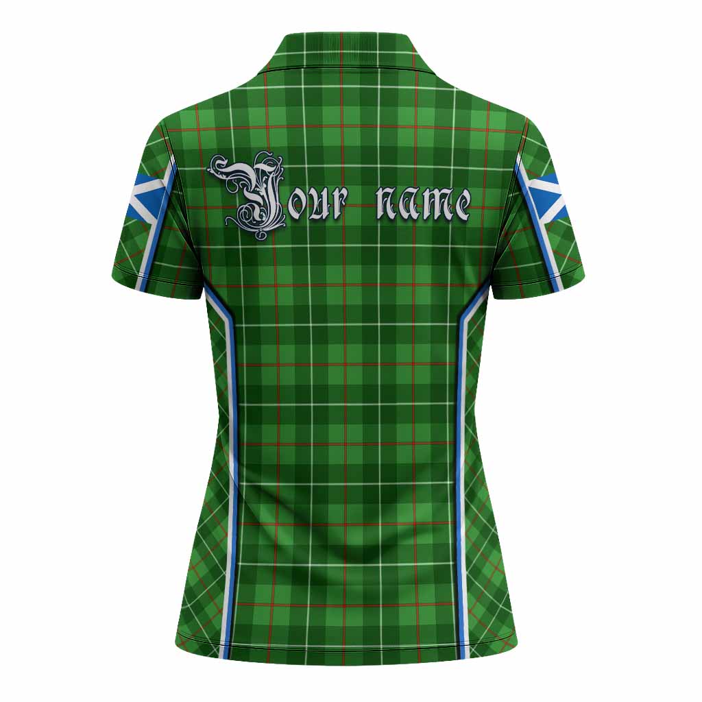 Galloway Tartan Crest Women's Polo Shirt Scotland Coat of Arm Flag Style - Tartan Vibes Clothing