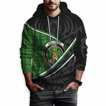 Galloway Tartan Family Crest Hoodie Celtic Scottish Thistle Floral - Tartan Vibes Clothing