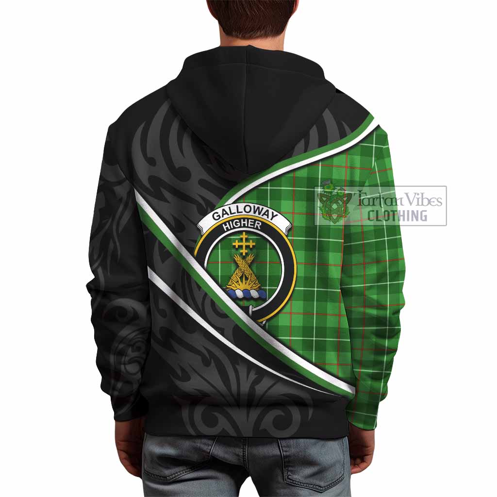 Galloway Tartan Family Crest Hoodie Celtic Scottish Thistle Floral - Tartan Vibes Clothing