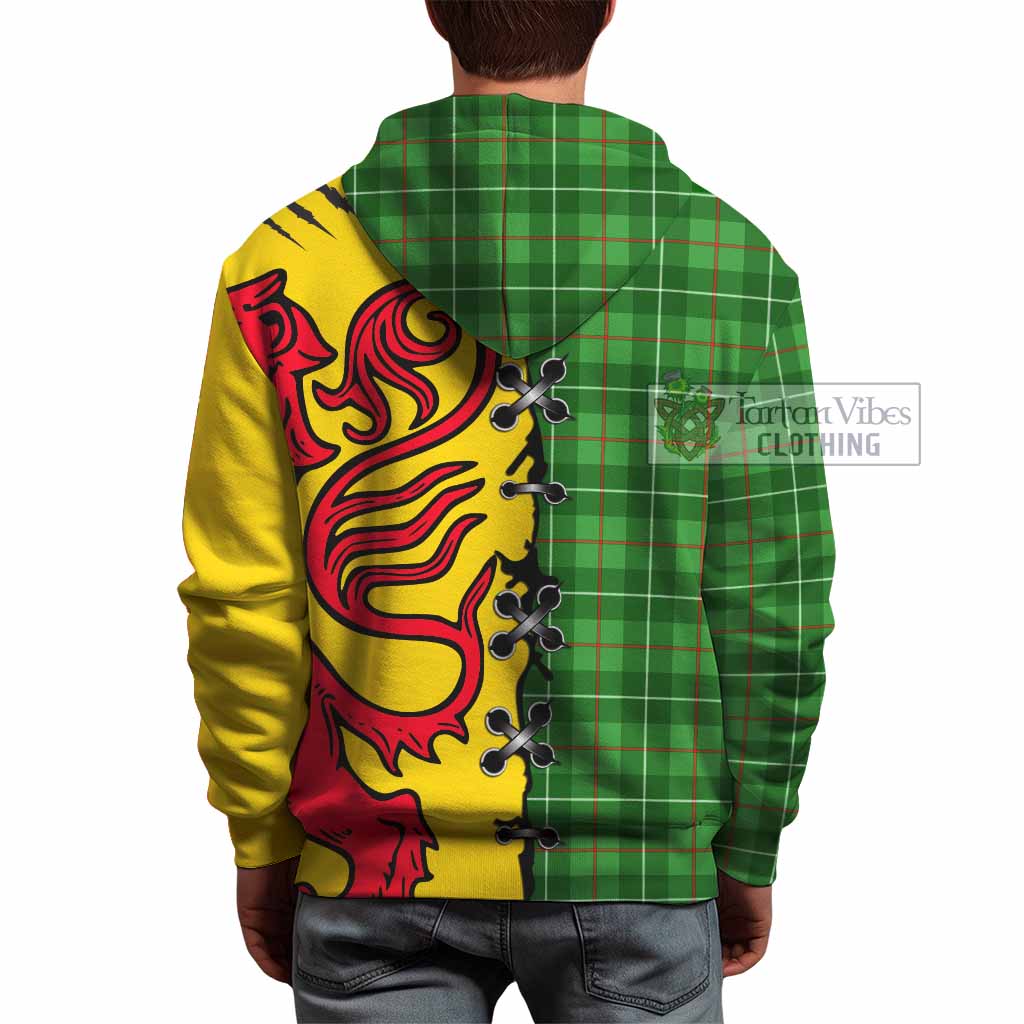 Galloway Tartan Family Crest Hoodie Lion Rampant Honor - Tartan Vibes Clothing