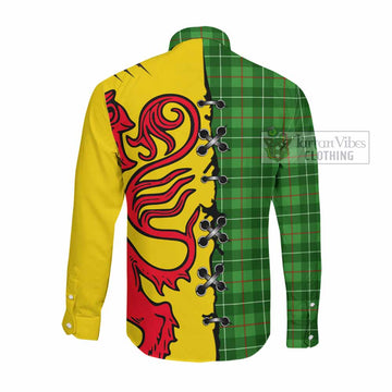 Galloway Tartan Family Crest Long Sleeve Button Shirts Lion Rampant Honor
