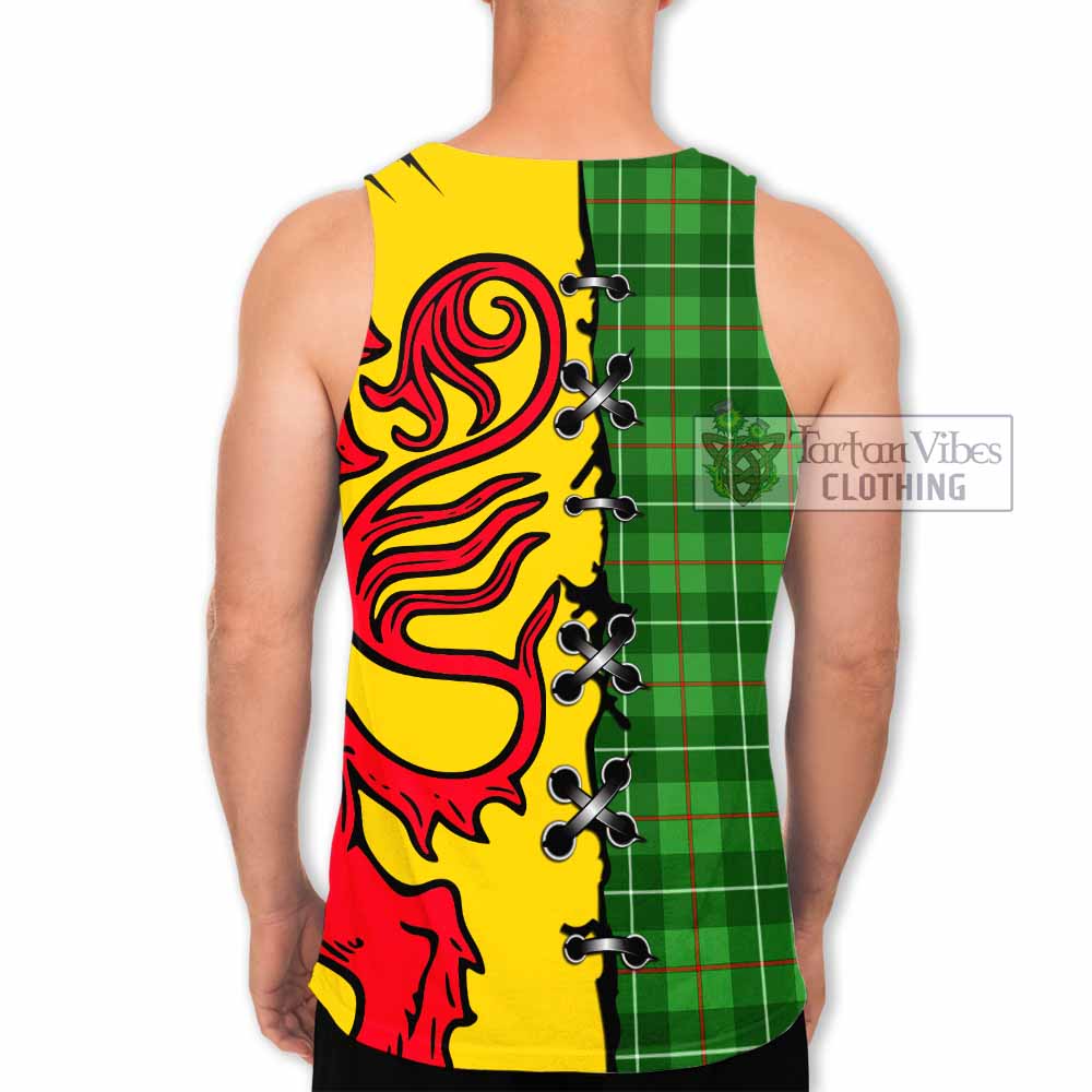 Galloway Tartan Family Crest Men Tank Top Lion Rampant Honor - Tartan Vibes Clothing