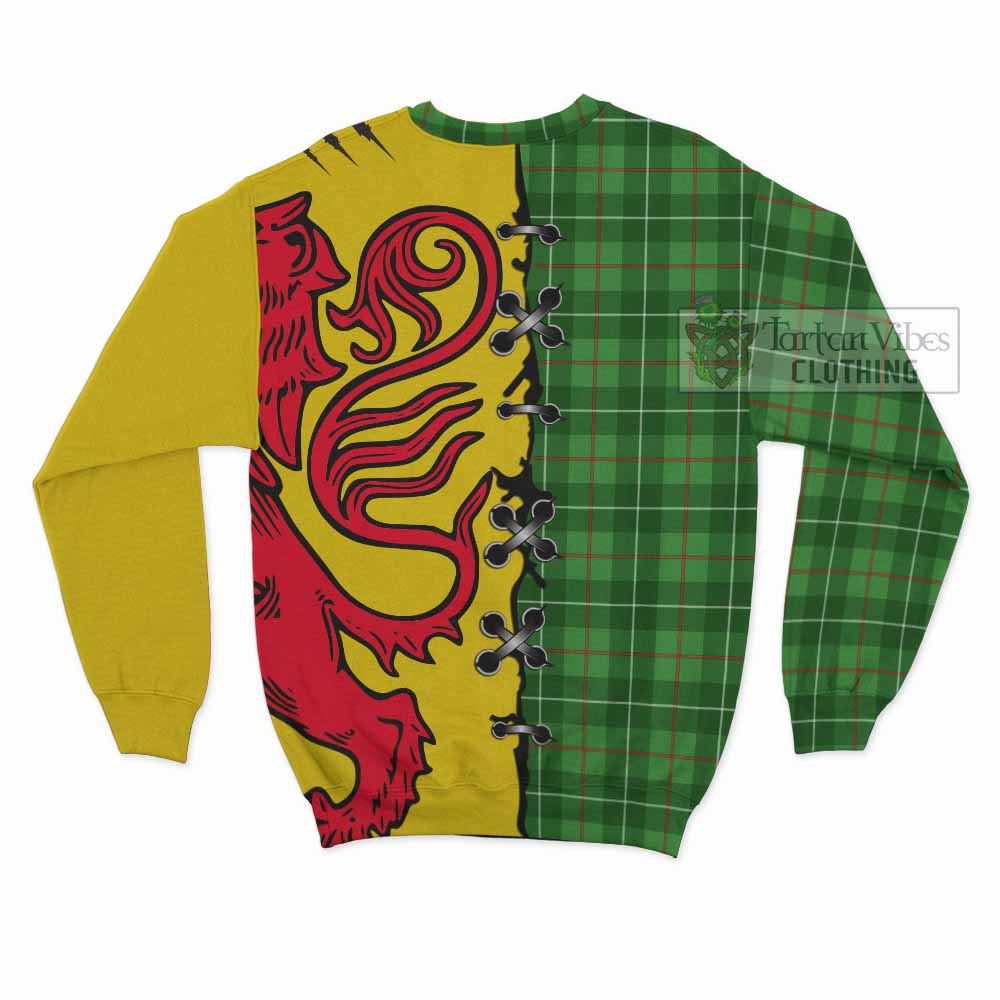 Galloway Tartan Family Crest Sweatshirt Lion Rampant Honor - Tartan Vibes Clothing