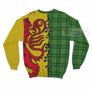 Galloway Tartan Family Crest Sweatshirt Lion Rampant Honor