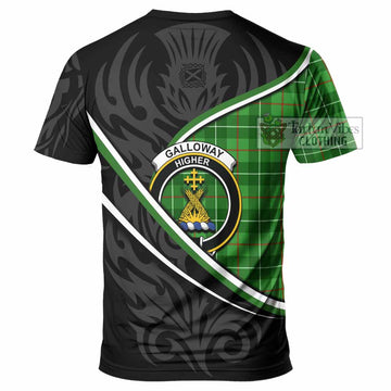 Galloway Tartan Family Crest T-shirt Celtic Scottish Thistle Floral - Tartan Vibes Clothing