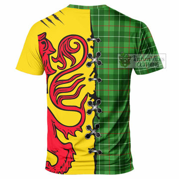 Galloway Tartan Family Crest T-shirt Lion Rampant Honor