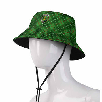 Galloway Tartan Fishing Hat with Family Crest