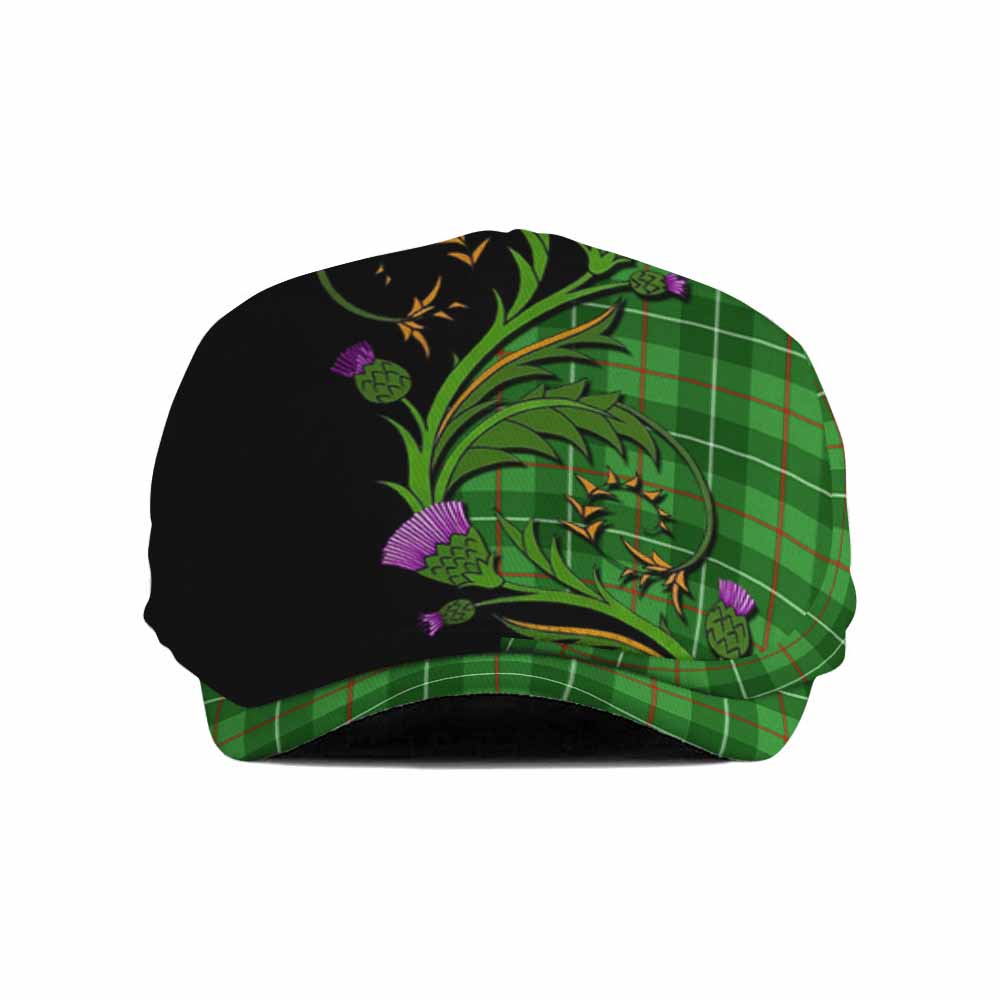 Galloway Tartan Flat Cap, Jeff Cap Scottish Thistle Pride Heritage Art
