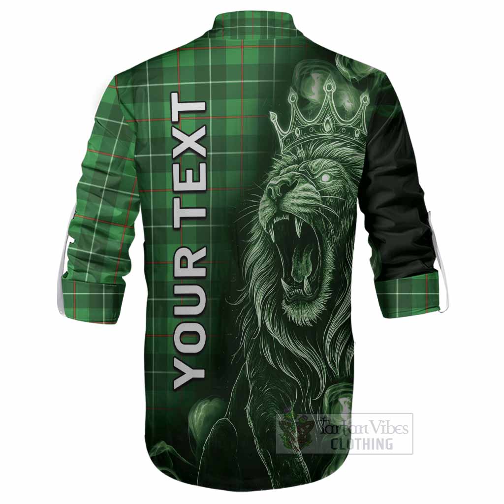 Galloway Tartan Ghillie Shirt Roaring Lion Heritage