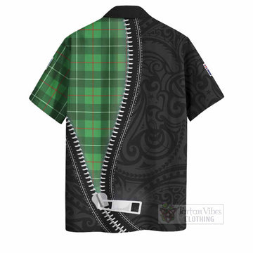 Galloway Tartan Hawaiian Shirt New Zealand Pattern Unique Zipper Stylized