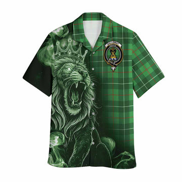 Galloway Tartan Hawaiian Shirt Roaring Lion Heritage