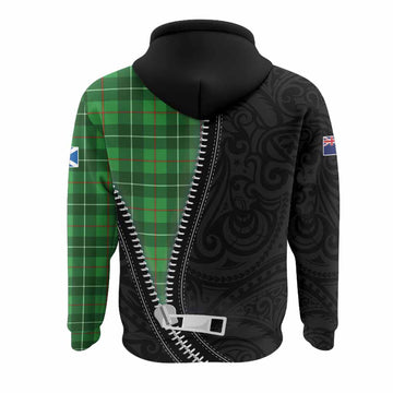 Galloway Tartan Hoodie New Zealand Pattern Unique Zipper Stylized