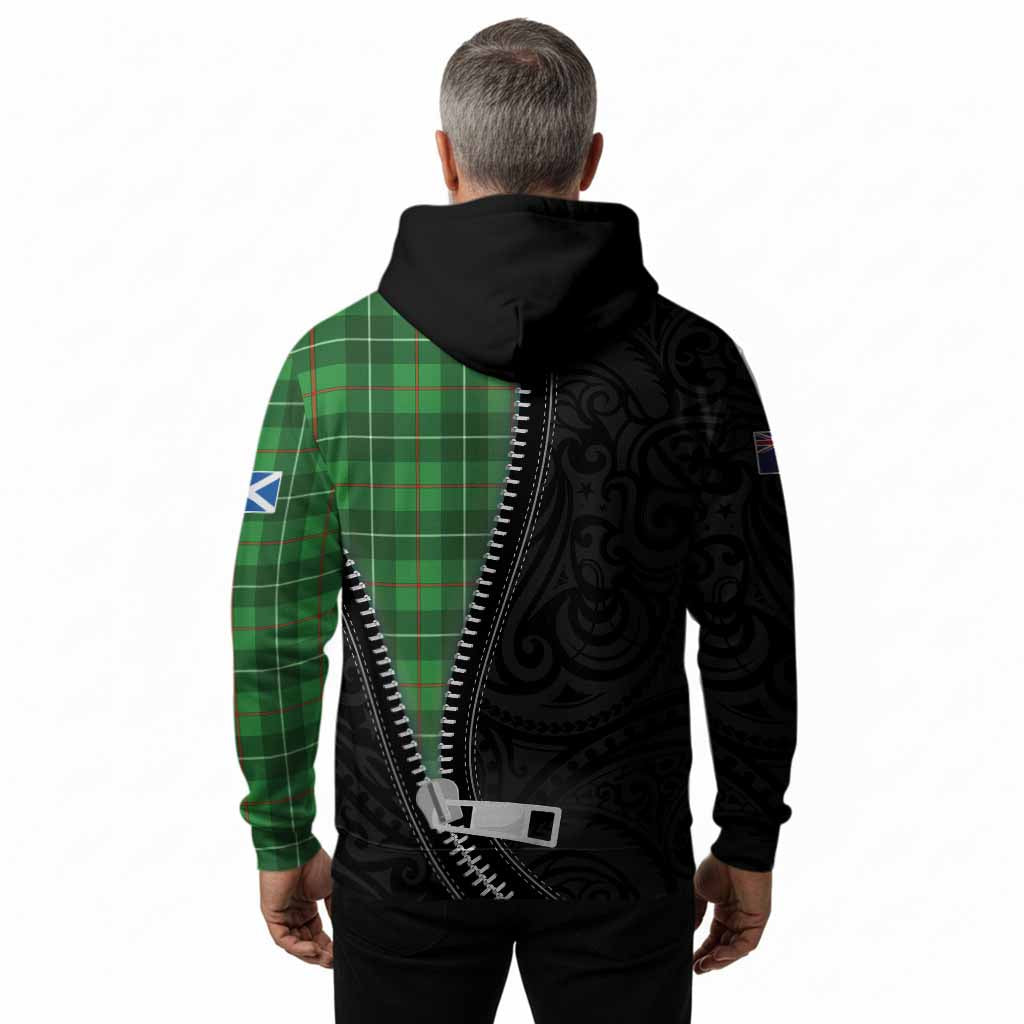 Galloway Tartan Hoodie New Zealand Pattern Unique Zipper Stylized