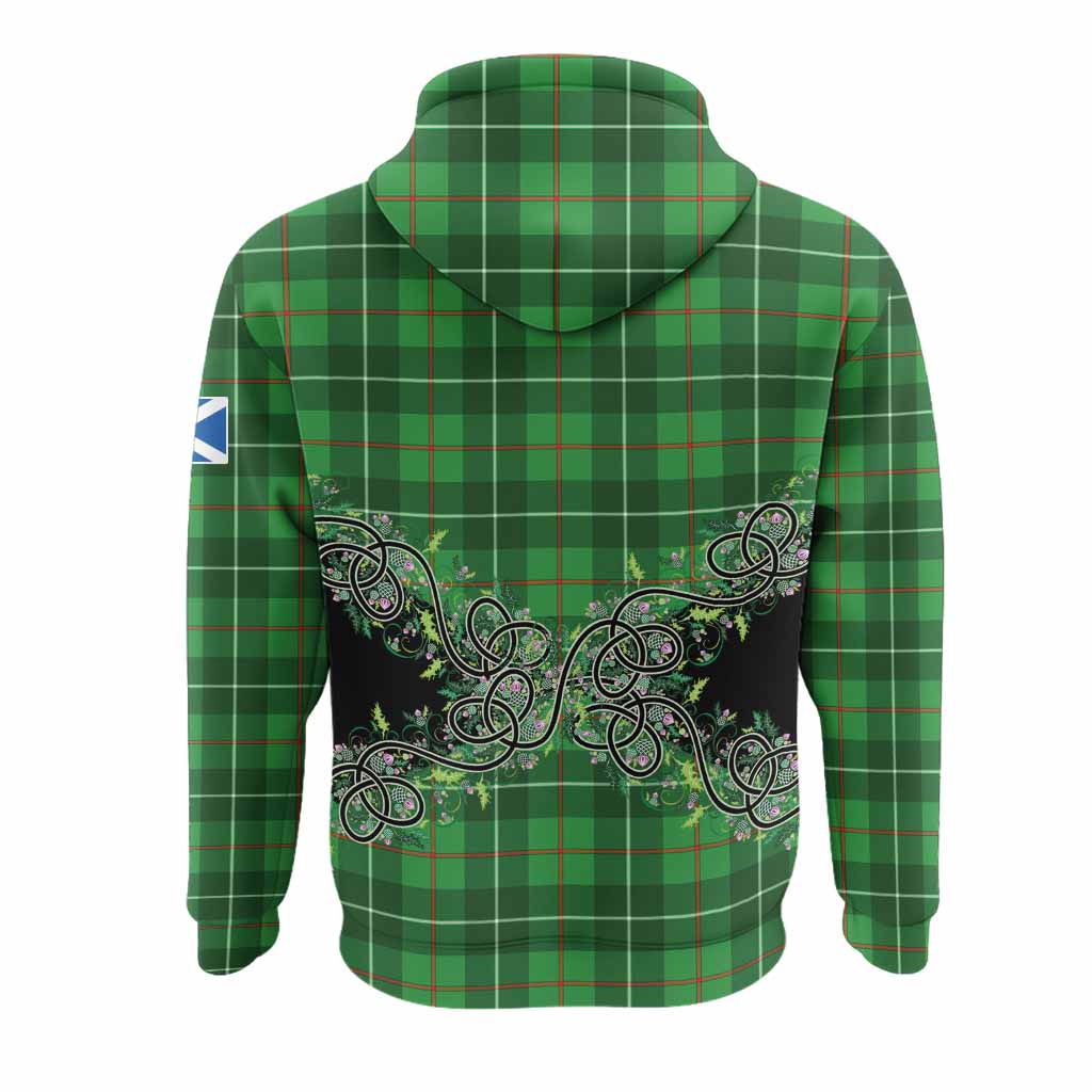 Galloway Tartan Hoodie Thistle Scottish Spirit