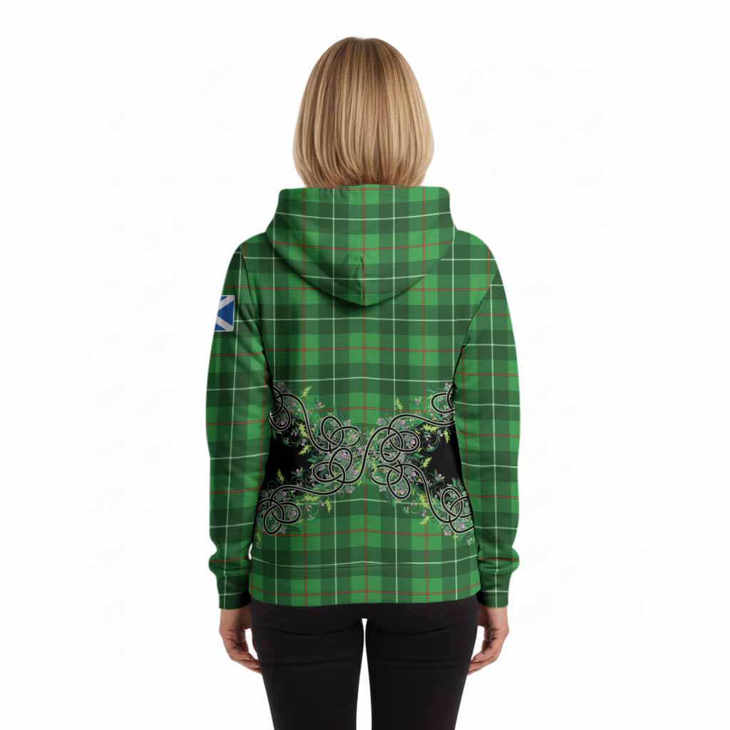 Galloway Tartan Hoodie Thistle Scottish Spirit