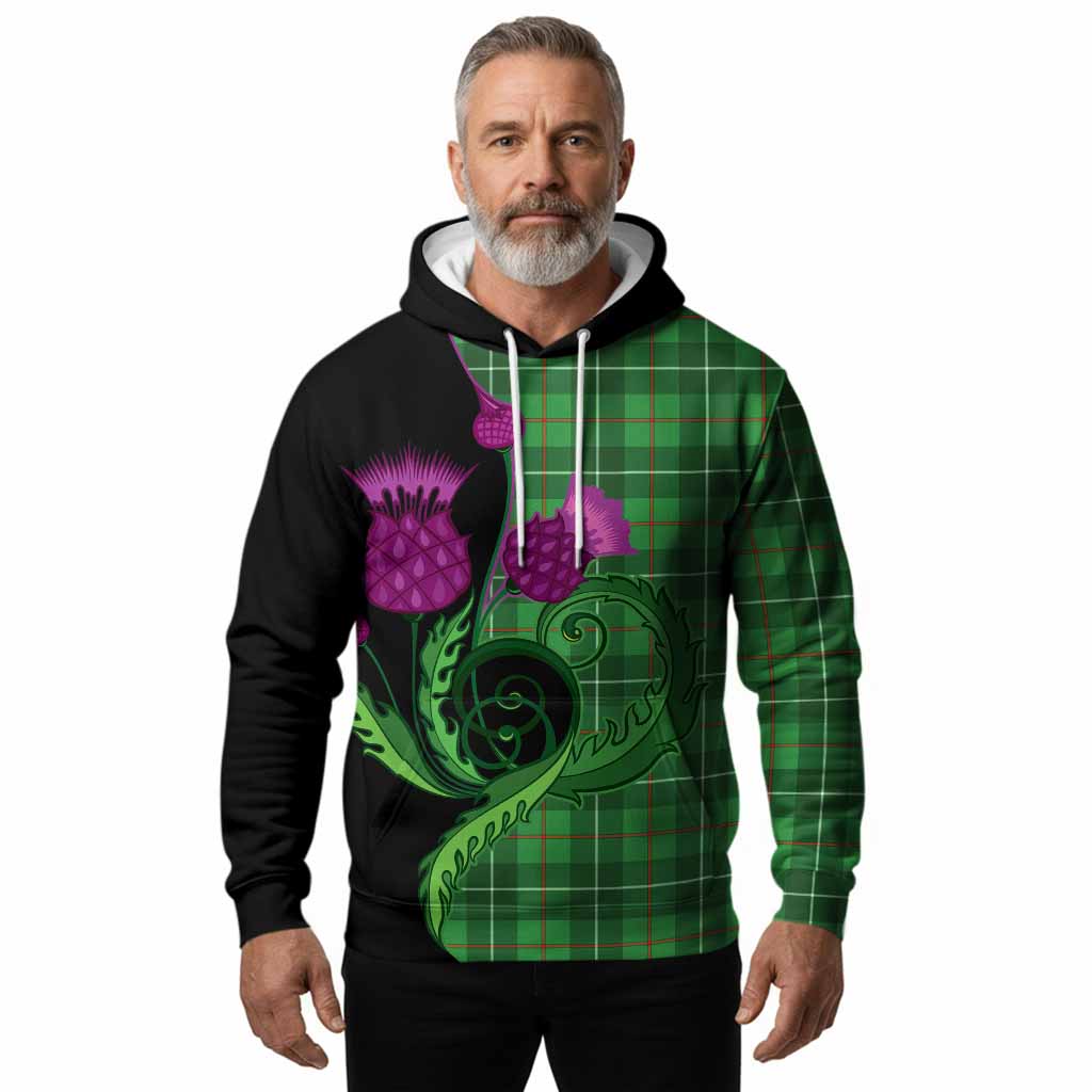 Galloway Tartan Hoodie Traditional Scottish Thistle