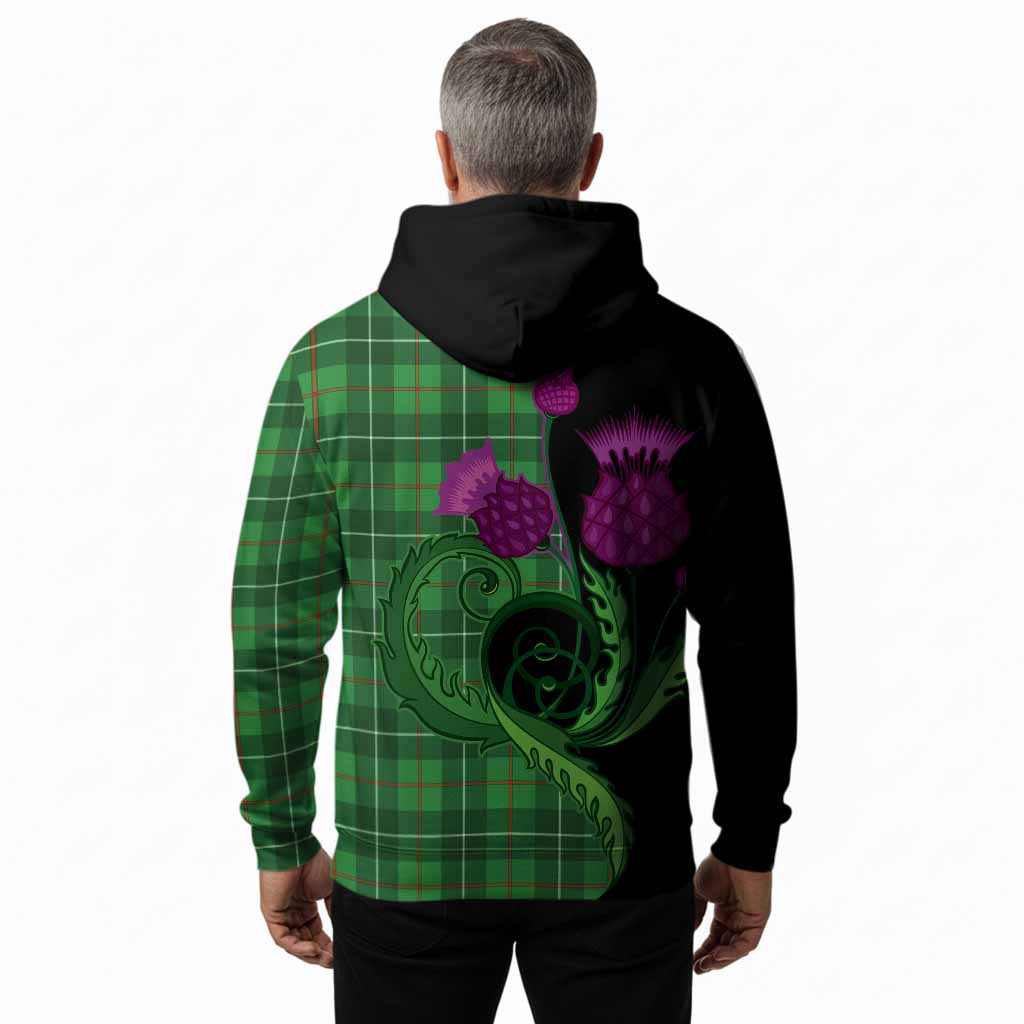 Galloway Tartan Hoodie Traditional Scottish Thistle