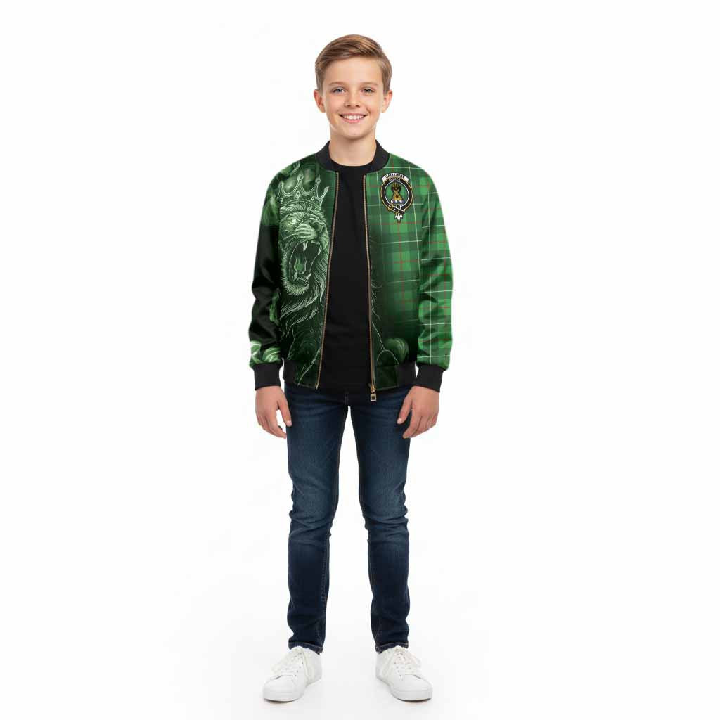 Galloway Tartan Kid Bomber Jacket Roaring Lion Heritage