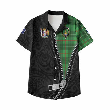 Galloway Tartan Kid Hawaiian Shirt New Zealand Pattern Unique Zipper Stylized