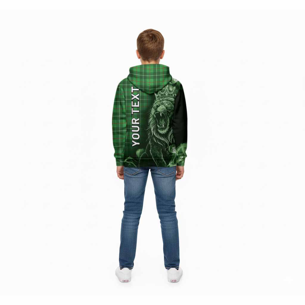 Galloway Tartan Kid Hoodie Roaring Lion Heritage