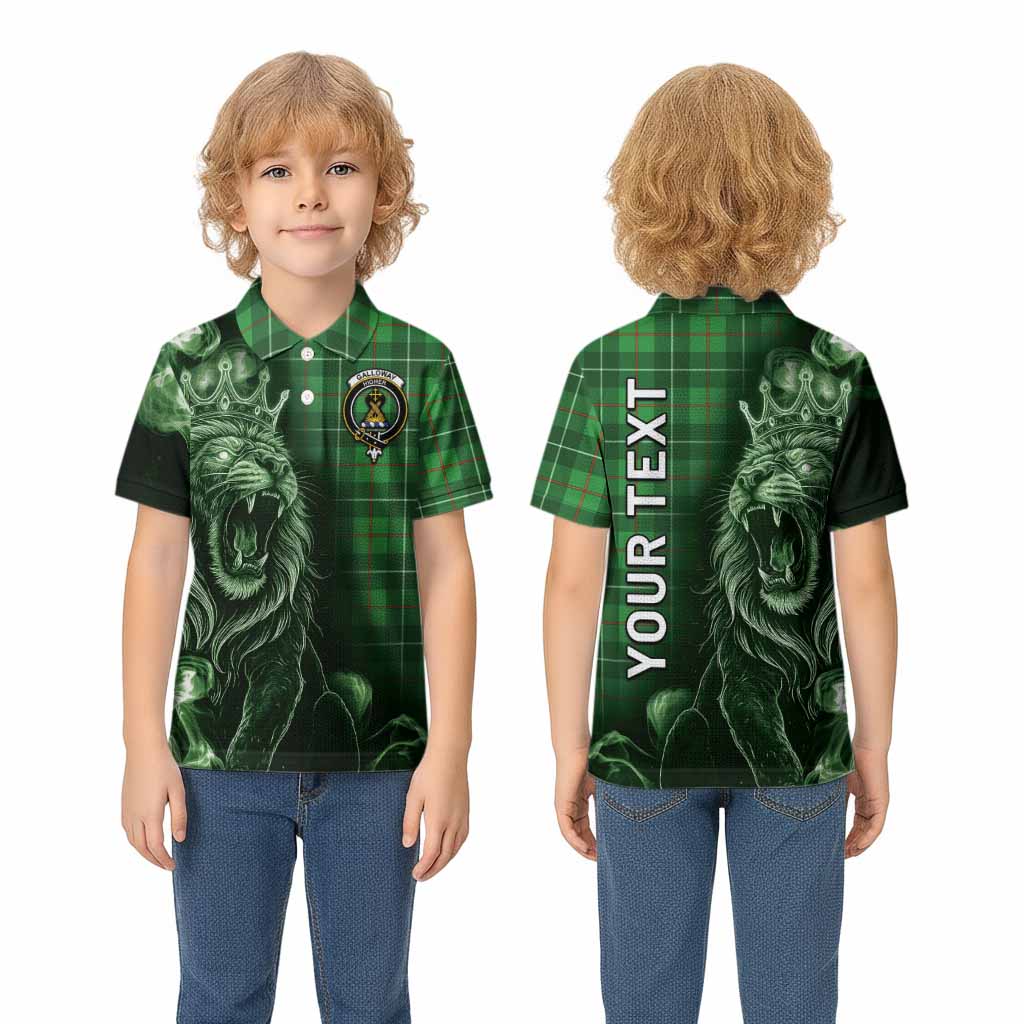 Galloway Tartan Kid Polo Shirt Roaring Lion Heritage