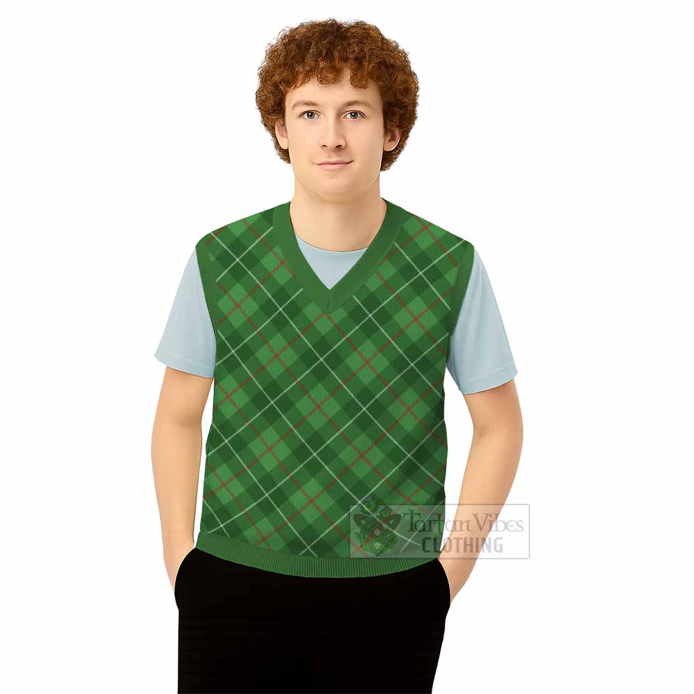 Galloway Tartan  Knitted V-Neck Vest Cross Style
