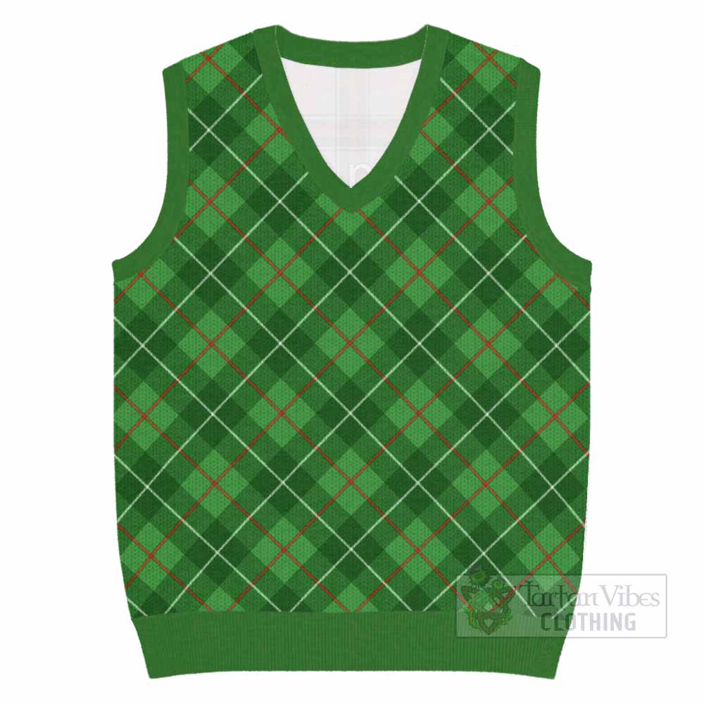 Galloway Tartan  Knitted V-Neck Vest Cross Style