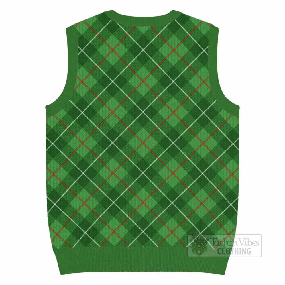 Galloway Tartan  Knitted V-Neck Vest Cross Style