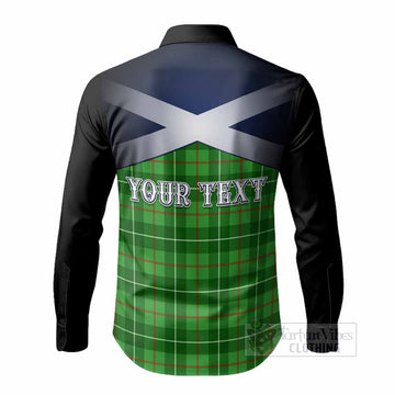 Galloway Tartan Long Sleeve Button Shirts Alba Gu Brath Unicorn Crest