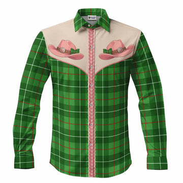 Galloway Tartan Long Sleeve Button Shirts Wee Coo Cowgirl Cute Style