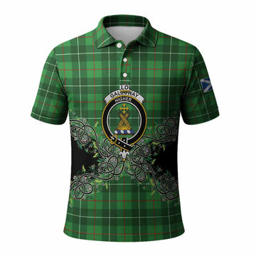 Galloway Tartan Polo Shirt Thistle Scottish Spirit