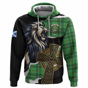 Galloway Tartan Scottish Hoodie Lion Celtic Heritage