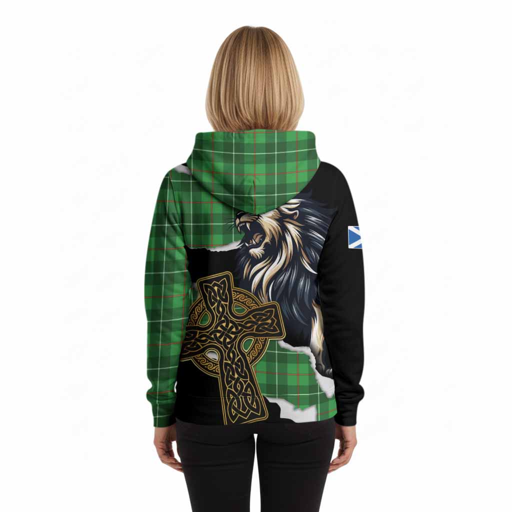 Galloway Tartan Scottish Hoodie Lion Celtic Heritage