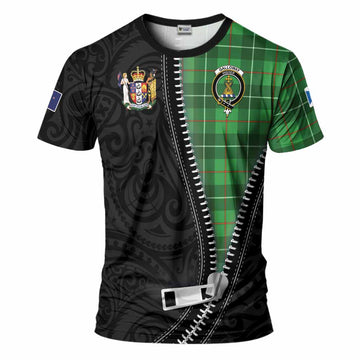 Galloway Tartan T-Shirt New Zealand Pattern Unique Zipper Stylized