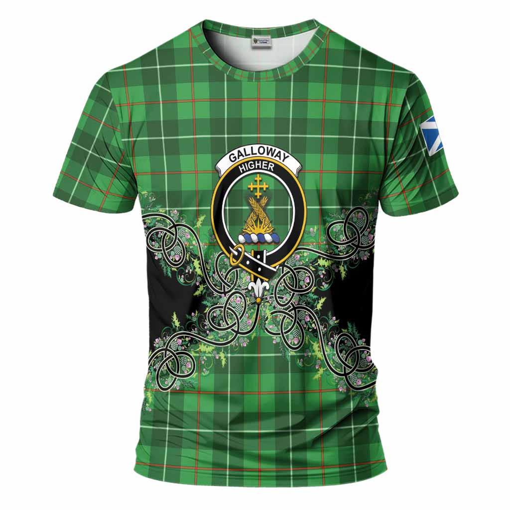 Galloway Tartan T-Shirt Thistle Scottish Spirit