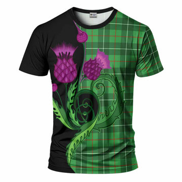 Galloway Tartan T-Shirt Traditional Scottish Thistle