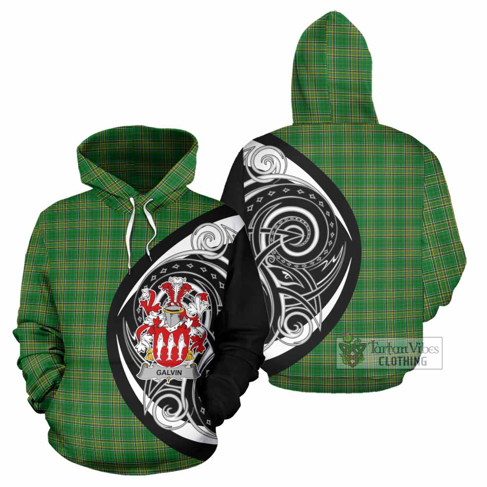 Galvin Irish Clan Hoodie Celtic Circle Style - Tartan Vibes Clothing