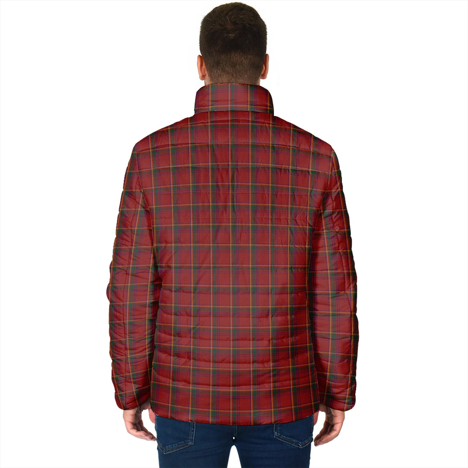 Galway County Ireland Tartan Padded Jacket - Tartan Vibes Clothing