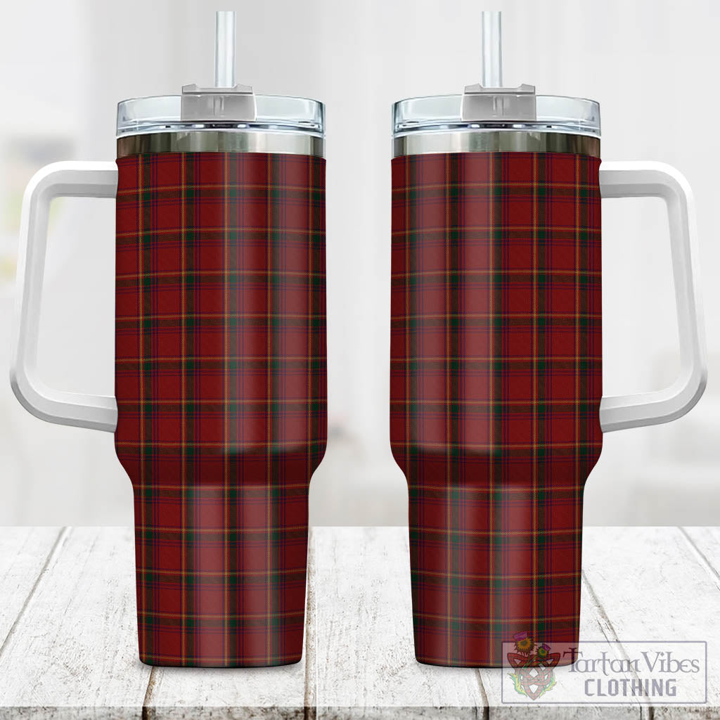 Galway County Ireland Tartan Tumbler with Handle One Size 40 OZ - Tartan Vibes Clothing