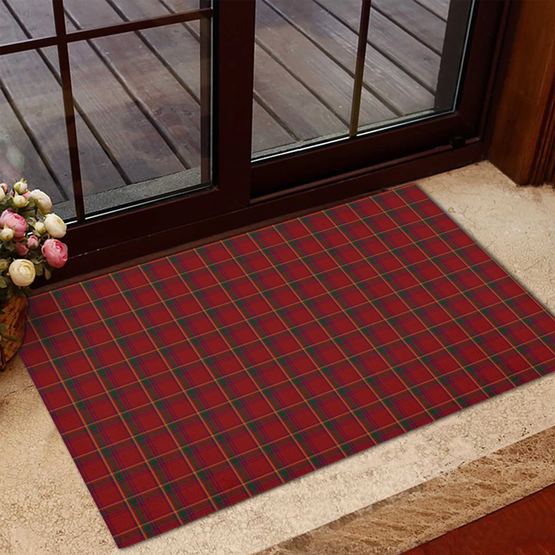 Galway County Ireland Tartan Rubber Doormat L 60*90cm - Tartan Vibes Clothing