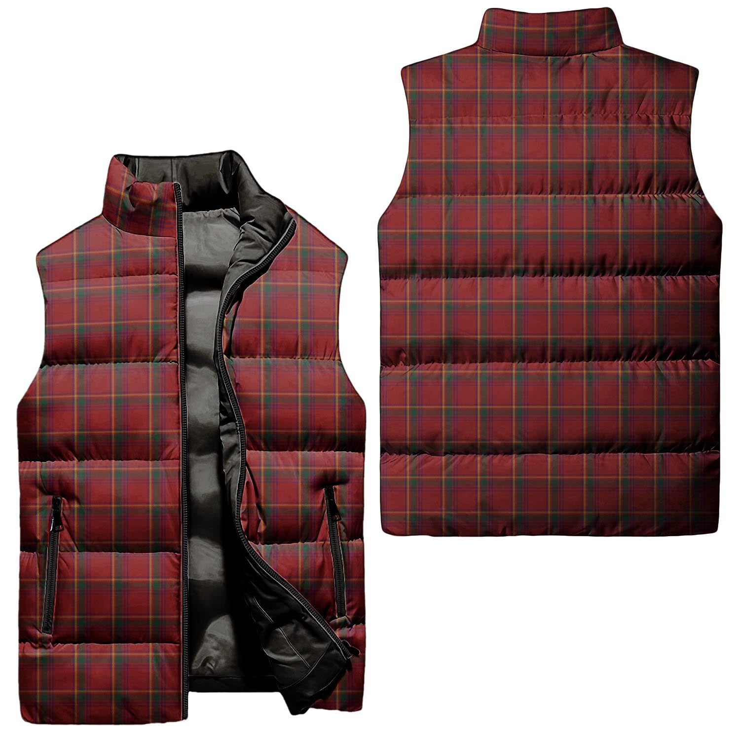 Galway County Ireland Tartan Sleeveless Puffer Jacket Unisex - Tartanvibesclothing