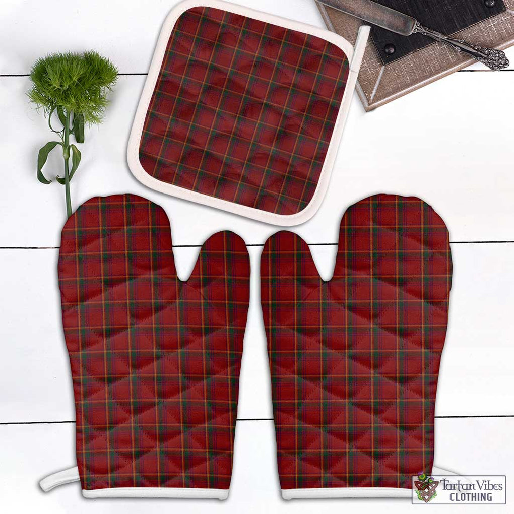 Galway County Ireland Tartan Combo Oven Mitt & Pot-Holder Combo 2 Oven Mitt & 1 Pot-Holder Black - Tartan Vibes Clothing