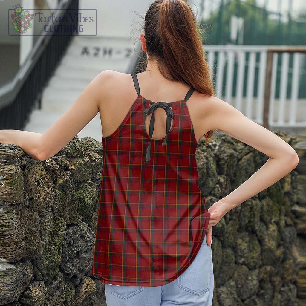 Galway County Ireland Tartan Loose Halter Neck Camisole - Tartan Vibes Clothing