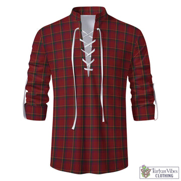 Galway County Ireland Tartan Men's Scottish Traditional Jacobite Ghillie Kilt Shirt
