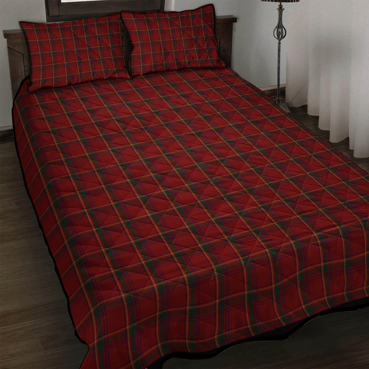 Galway County Ireland Tartan Quilt Bed Set - Tartan Vibes Clothing