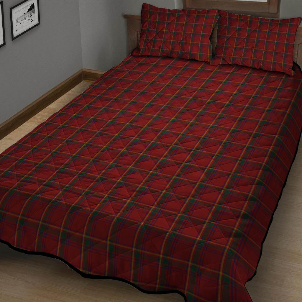 Galway County Ireland Tartan Quilt Bed Set - Tartan Vibes Clothing
