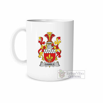 Gamble Irish Clan Coat of Arms Ceramic Mug